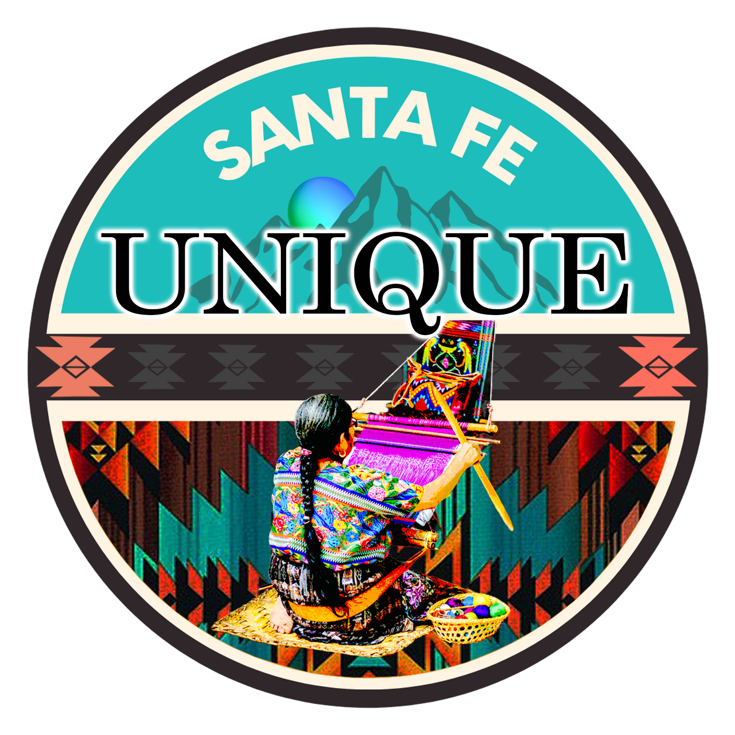 Santa Fe Unique Logo Handmade Imports from Guatemala, Mexico and Ecuador