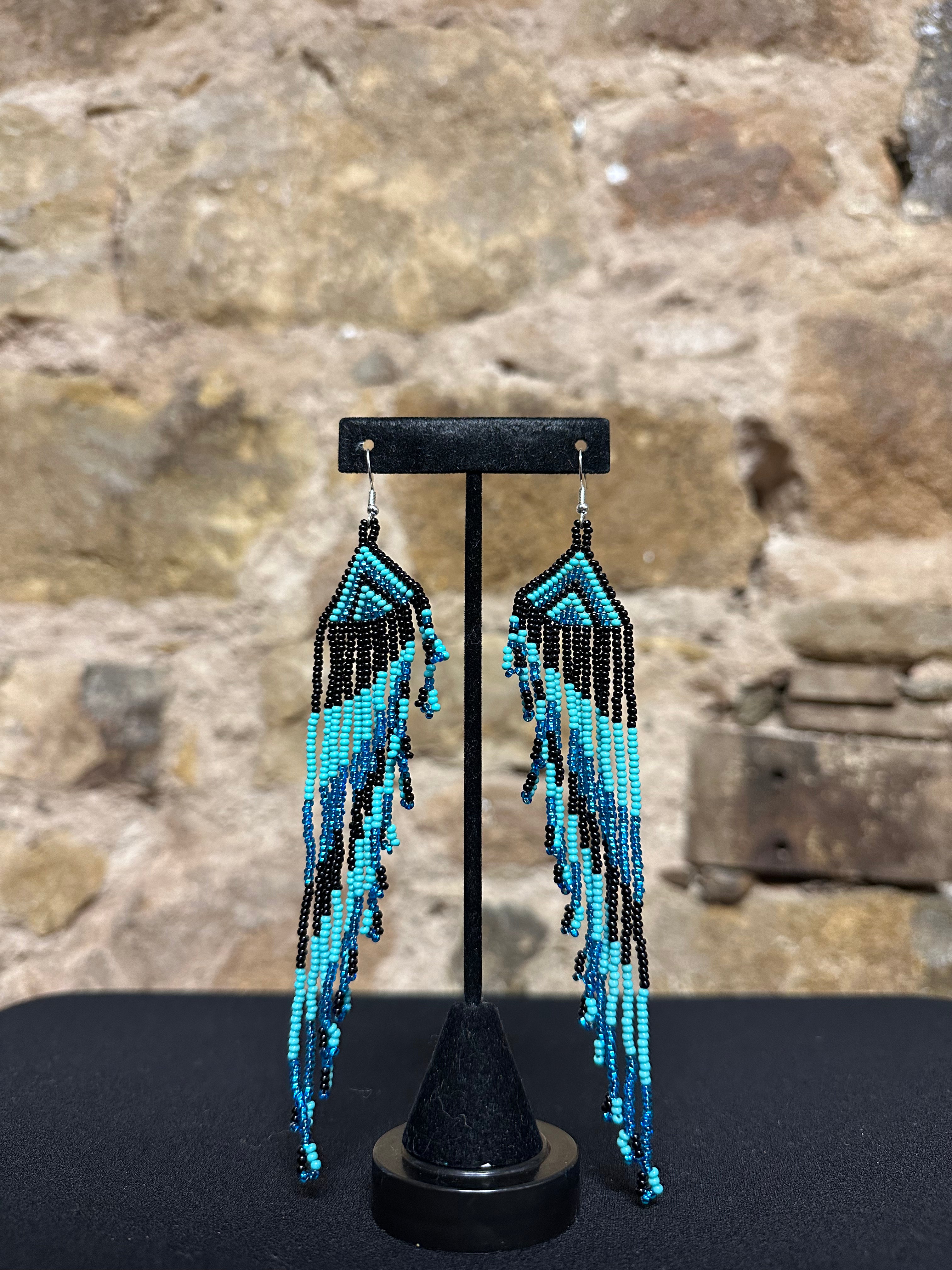 Angel Wing Beaded Earrings Design