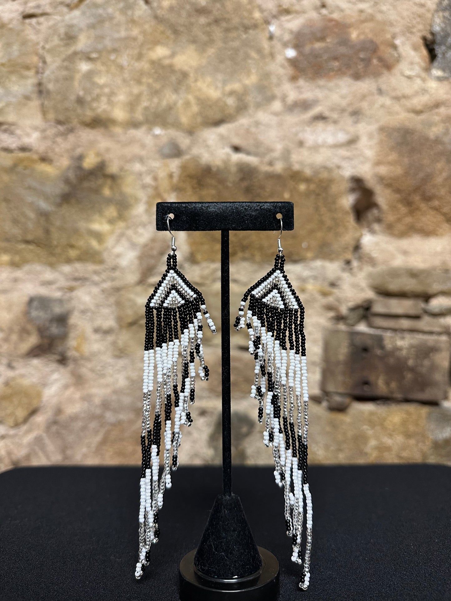 Angel Wing Beaded Earrings Design