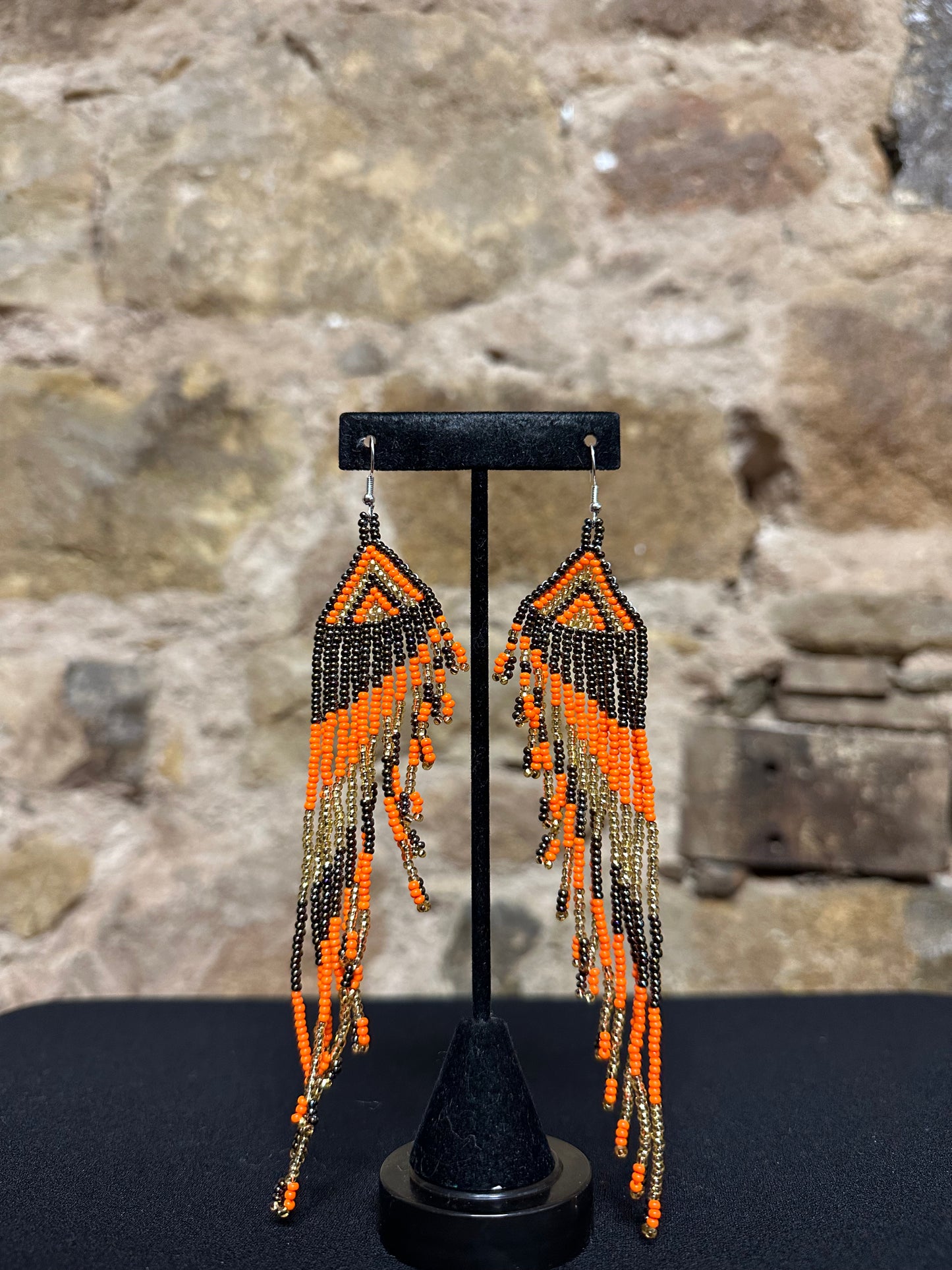 Angel Wing Beaded Earrings Design