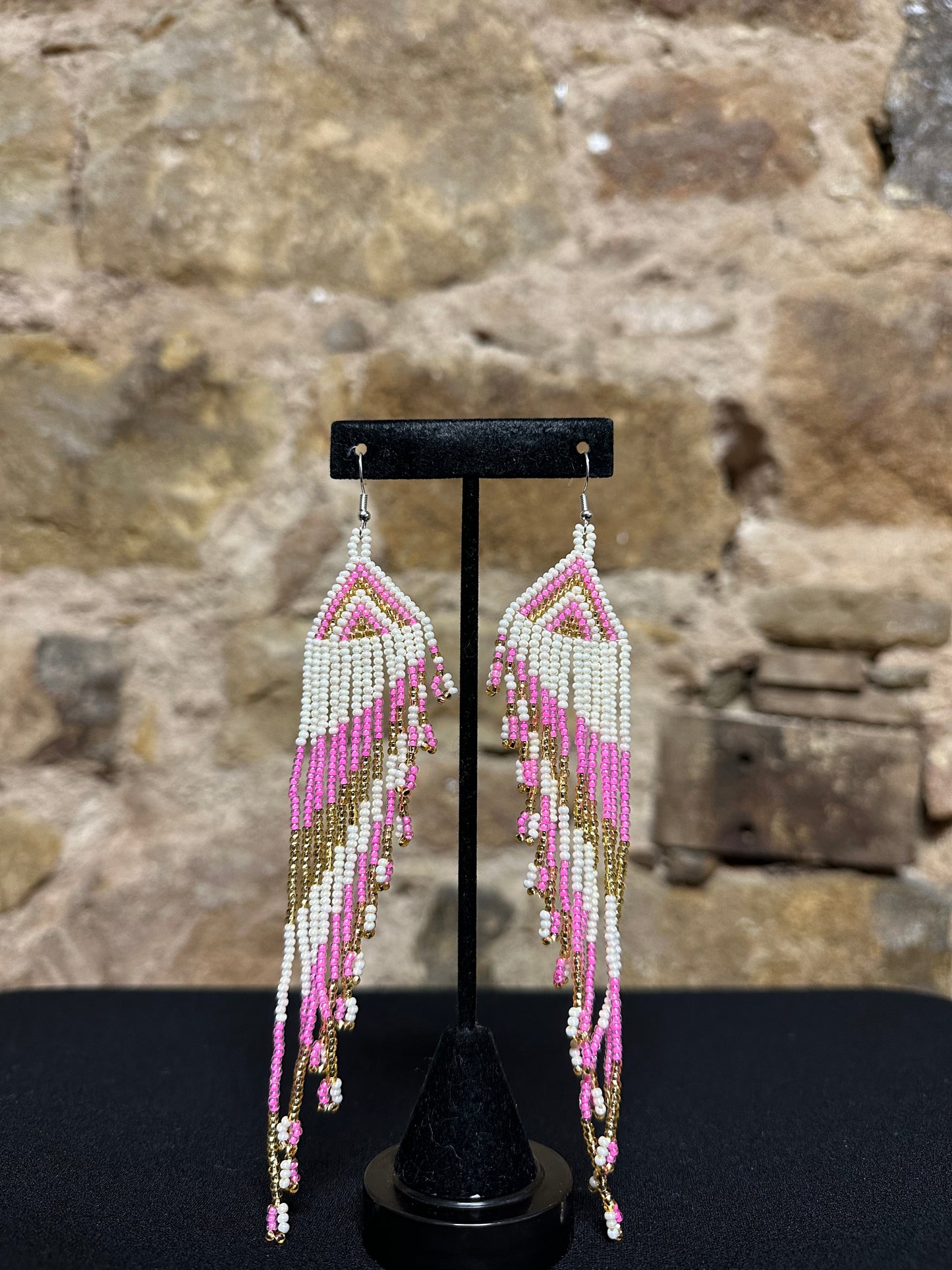 Angel Wing Beaded Earrings Design