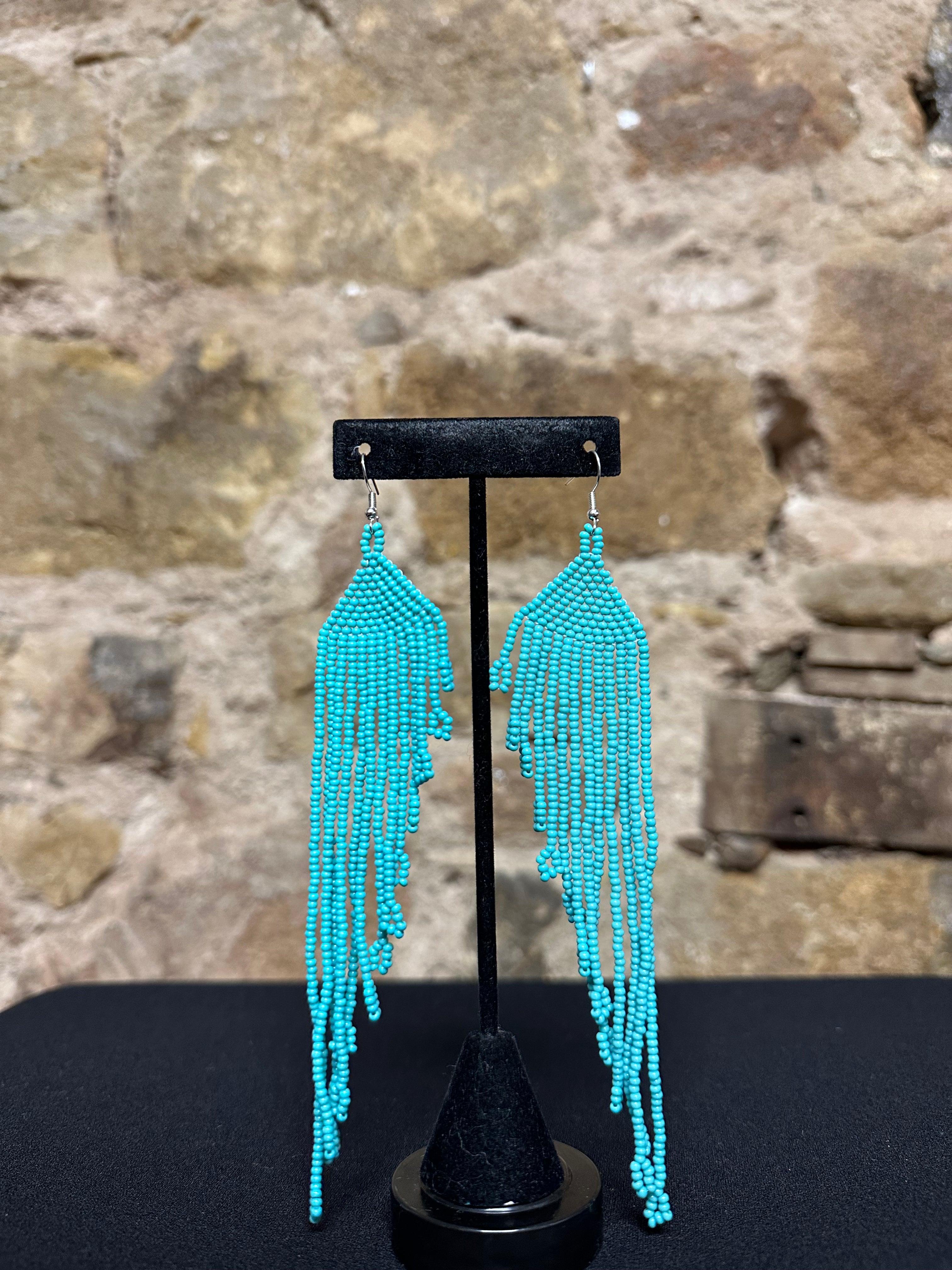 Angel Wing Beaded Earrings Design