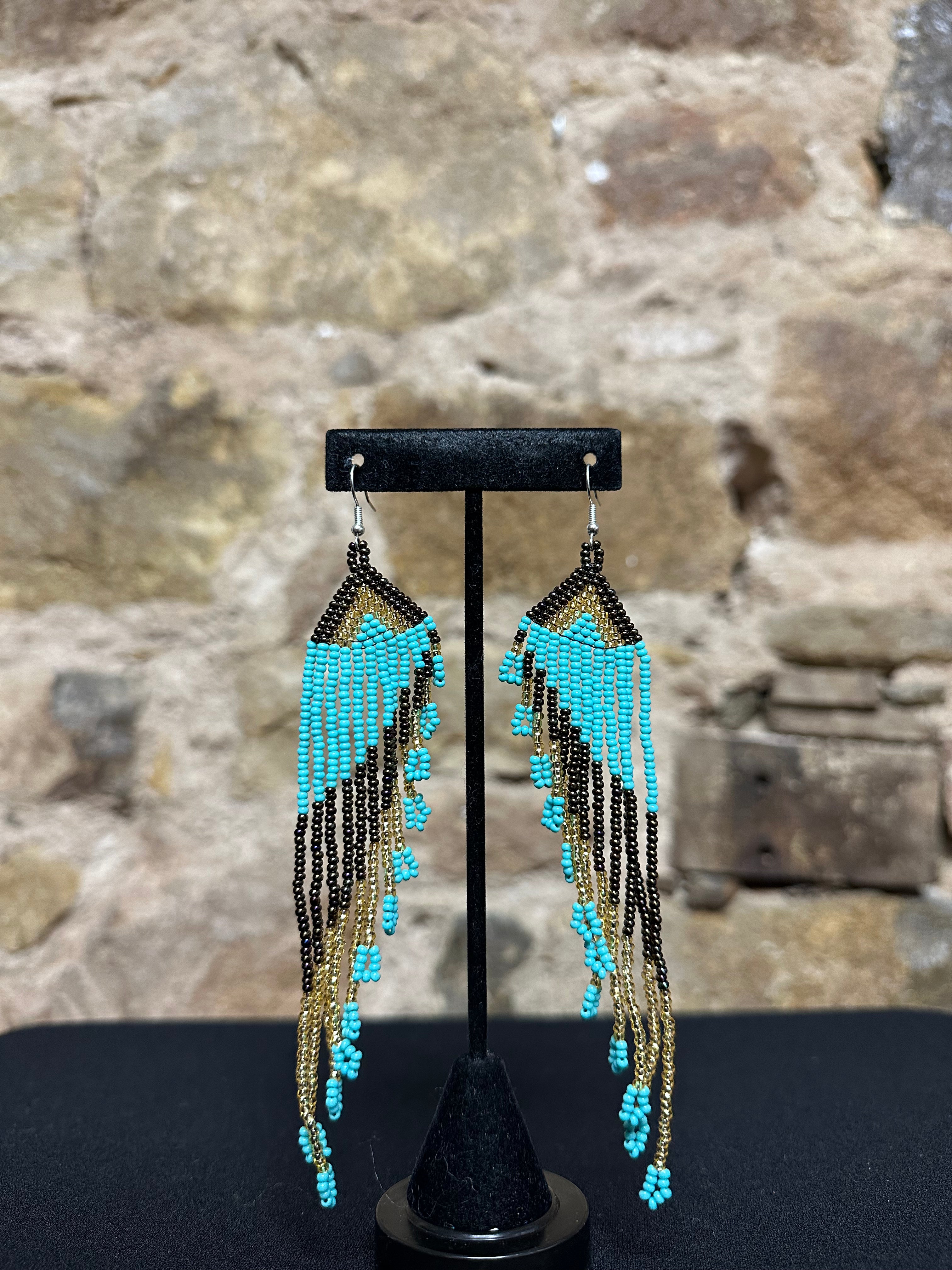 Angel Wing Beaded Earrings Design