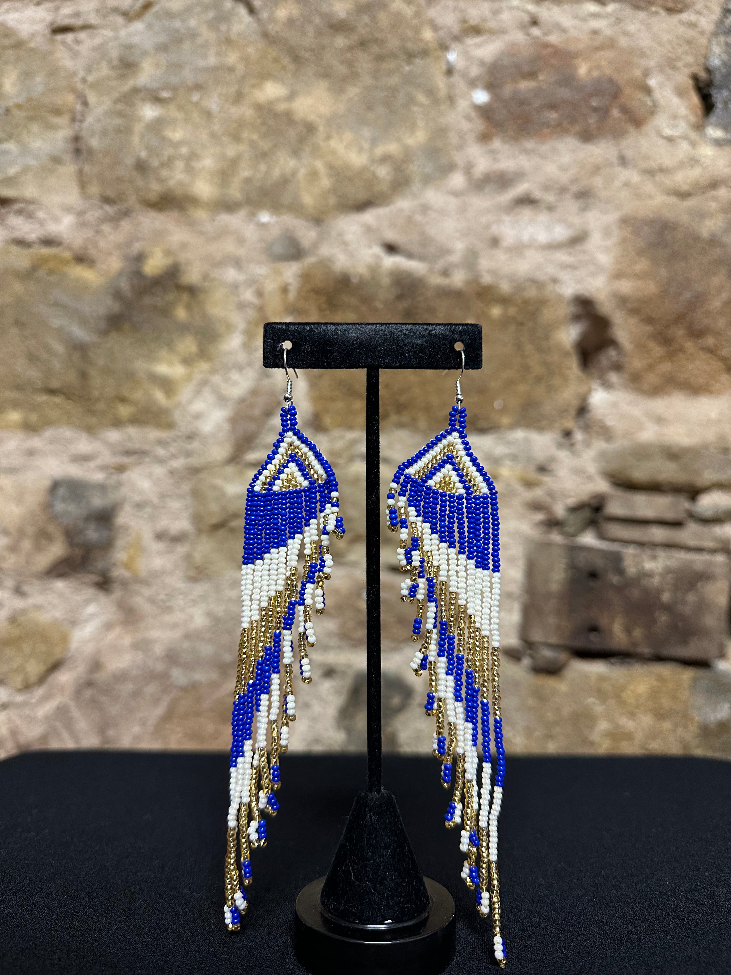 Angel Wing Beaded Earrings Design