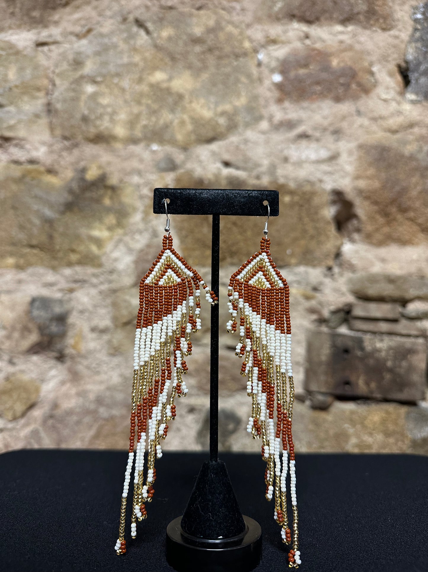 Angel Wing Beaded Earrings Design