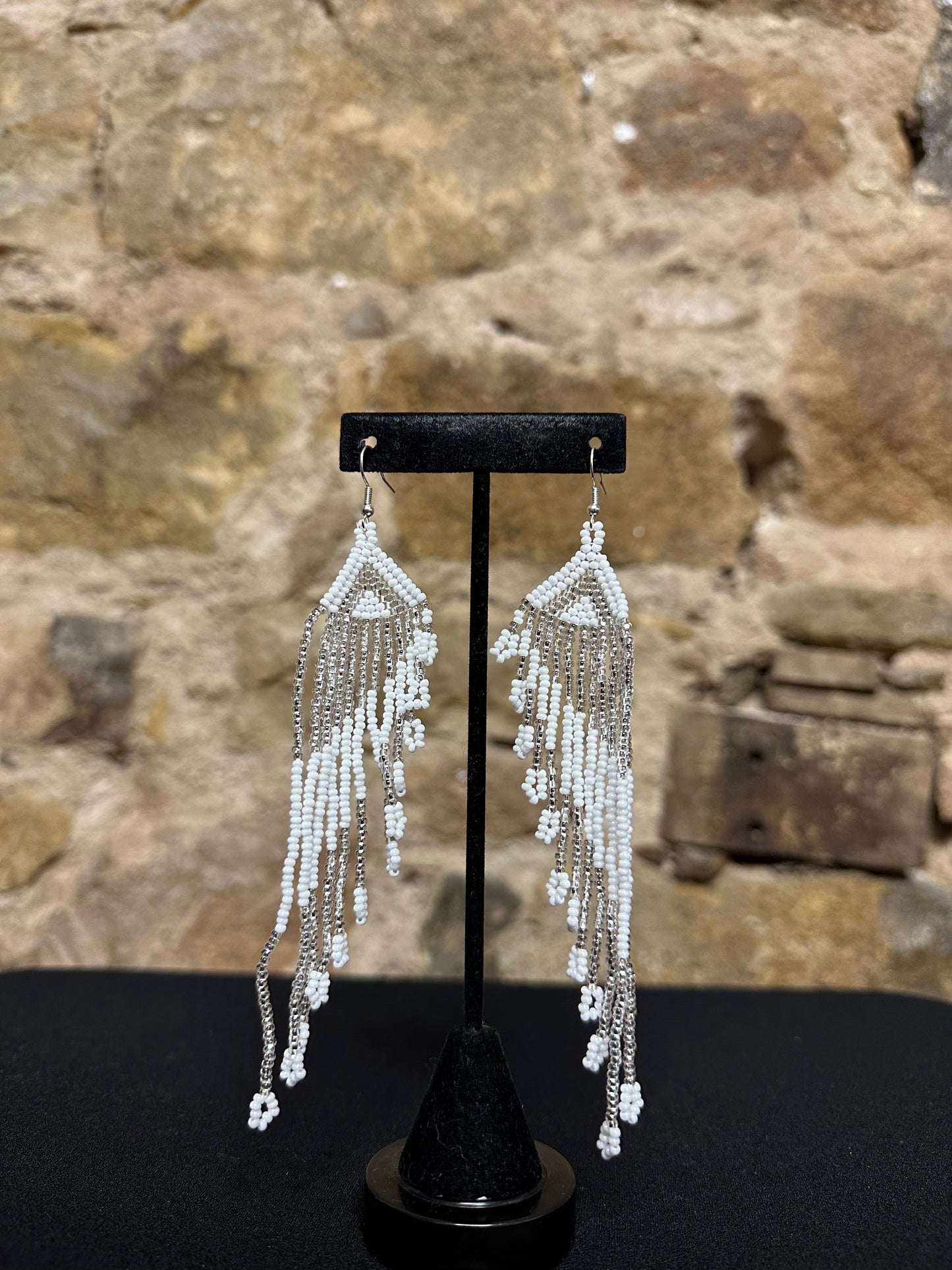 Angel Wing Beaded Earrings Design