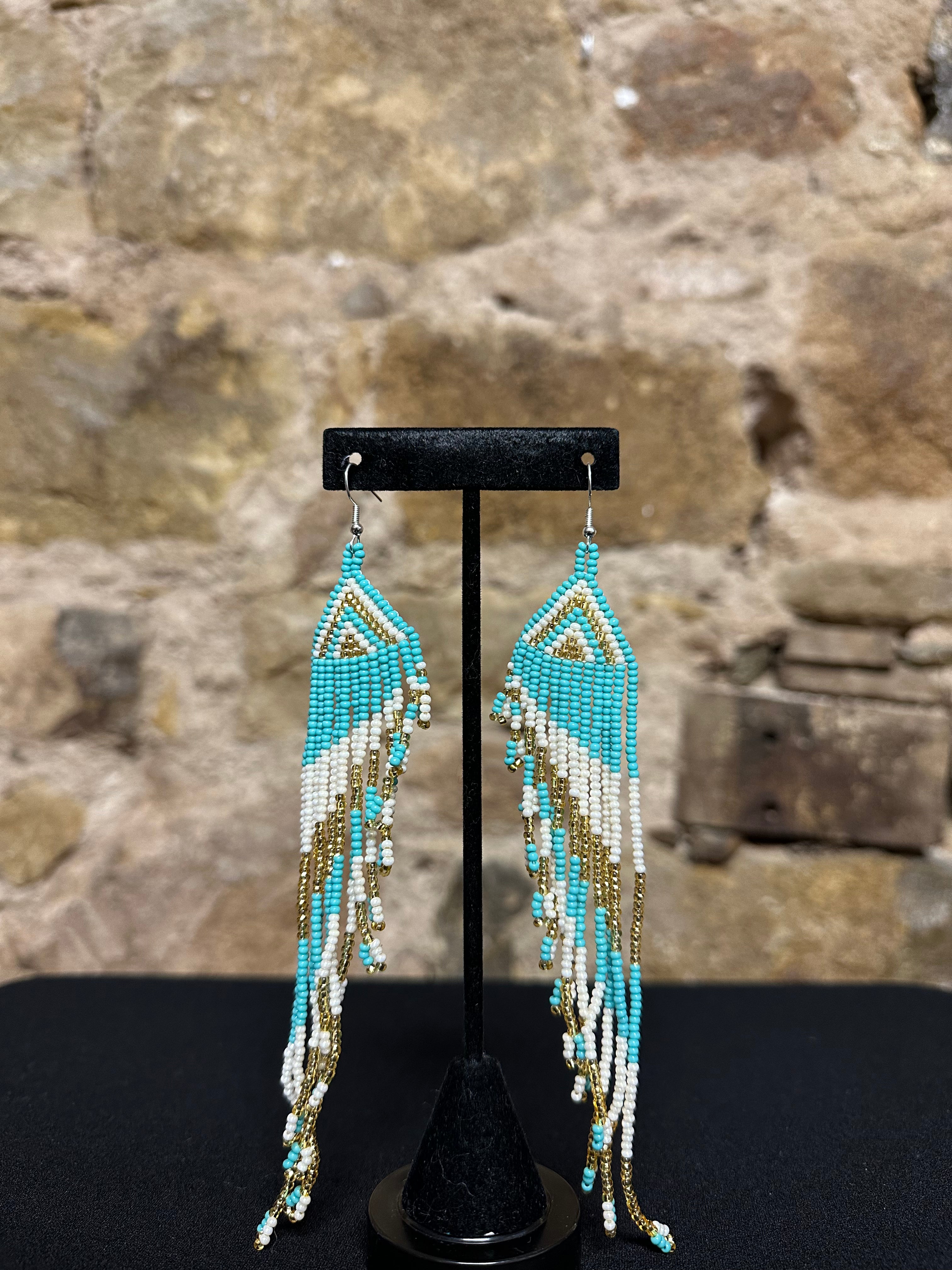 Angel Wing Beaded Earrings Design