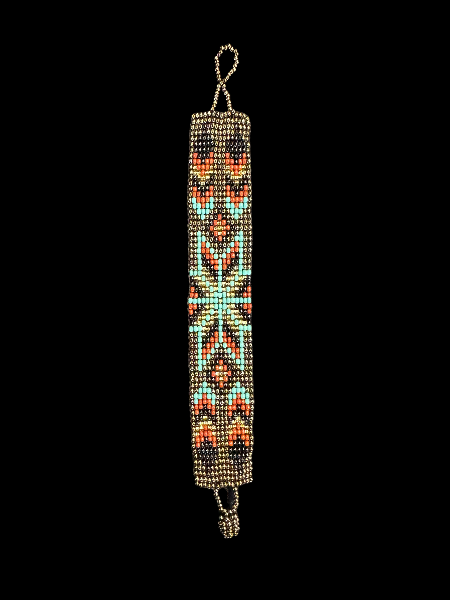 This beautiful hand-made Guatemalan accessory is a great addition to any jewelry collection! The bracelet boasts fun, vibrant colors inspired by the vibrant palette of the native culture. It's sure to turn heads with its unique design and beautiful hues. Add a bit of fun and excitement to your look with the Arrow Maya Design Bracelet!