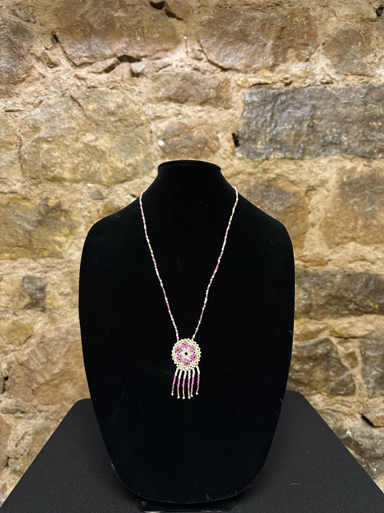 Dream Catcher Colorful Beaded Necklace