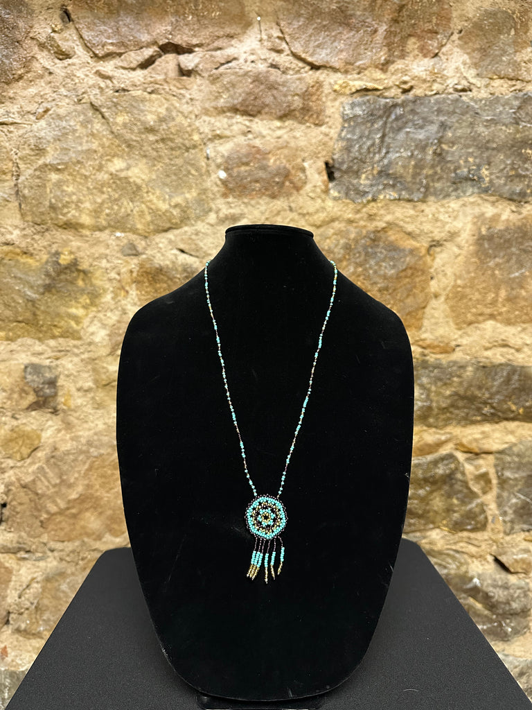 Dream Catcher Colorful Beaded Necklace