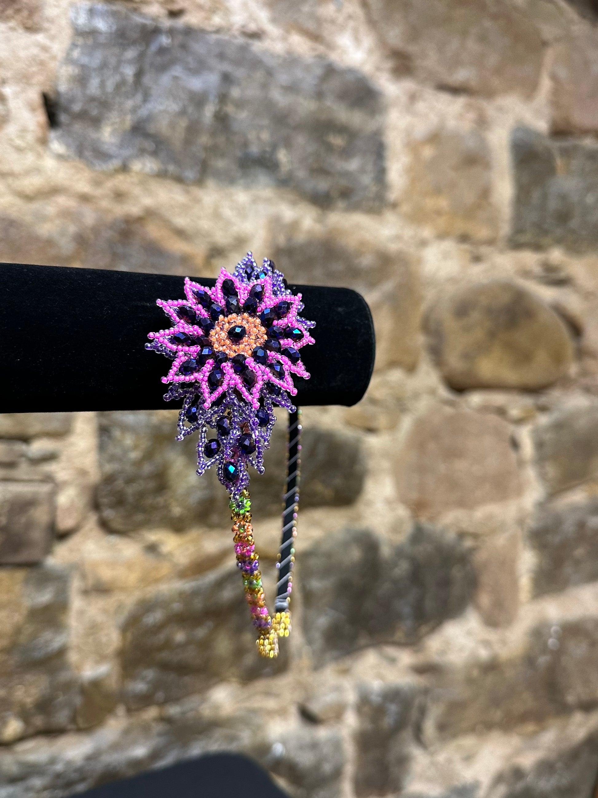 Add a burst of color to your Child's day with these cheerful floral design beaded headbands! All of these headbands are hand made with colorful beads and intricate detail, making them a perfect addition to your child's wardrobe. Ideal for children ages 5 and up, these beaded headbands will become your child's favorite accessory, adding a unique and fun flair to their look!