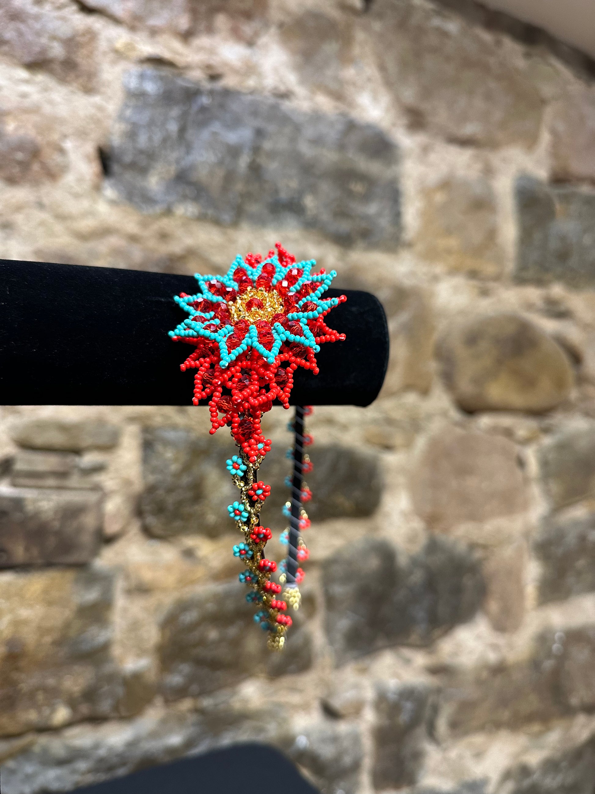 Add a burst of color to your Child's day with these cheerful floral design beaded headbands! All of these headbands are hand made with colorful beads and intricate detail, making them a perfect addition to your child's wardrobe. Ideal for children ages 5 and up, these beaded headbands will become your child's favorite accessory, adding a unique and fun flair to their look!