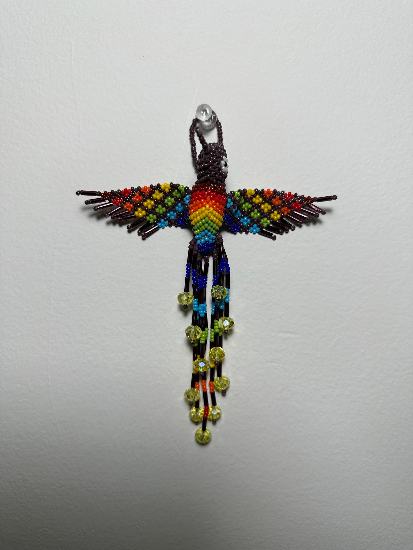 Hummingbird Beaded Key Chain