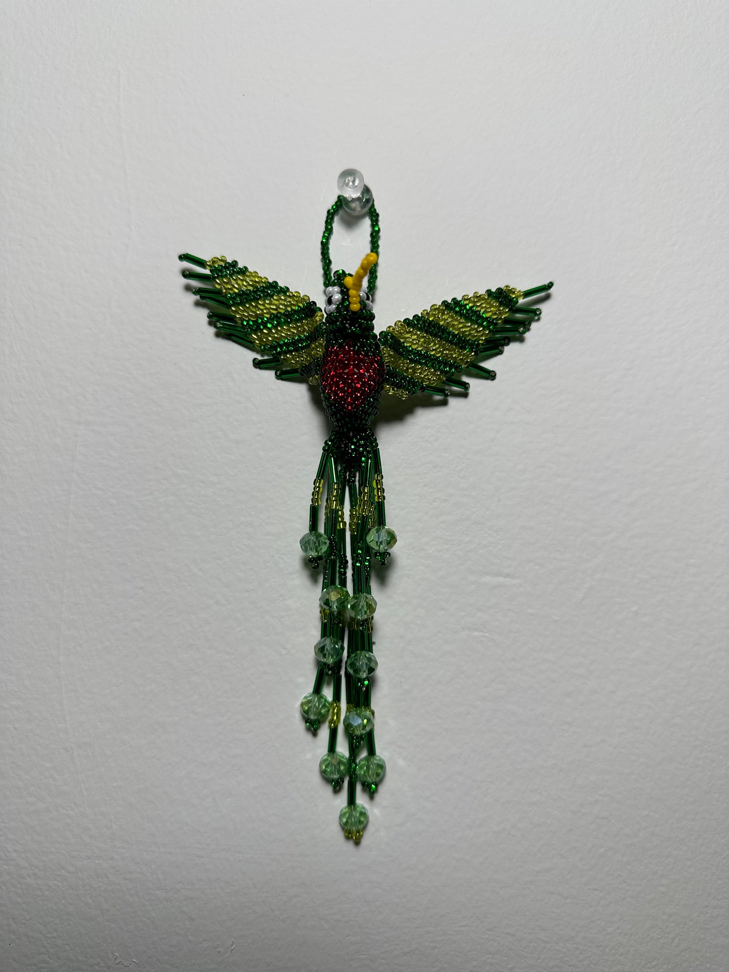 Hummingbird Beaded Key Chain