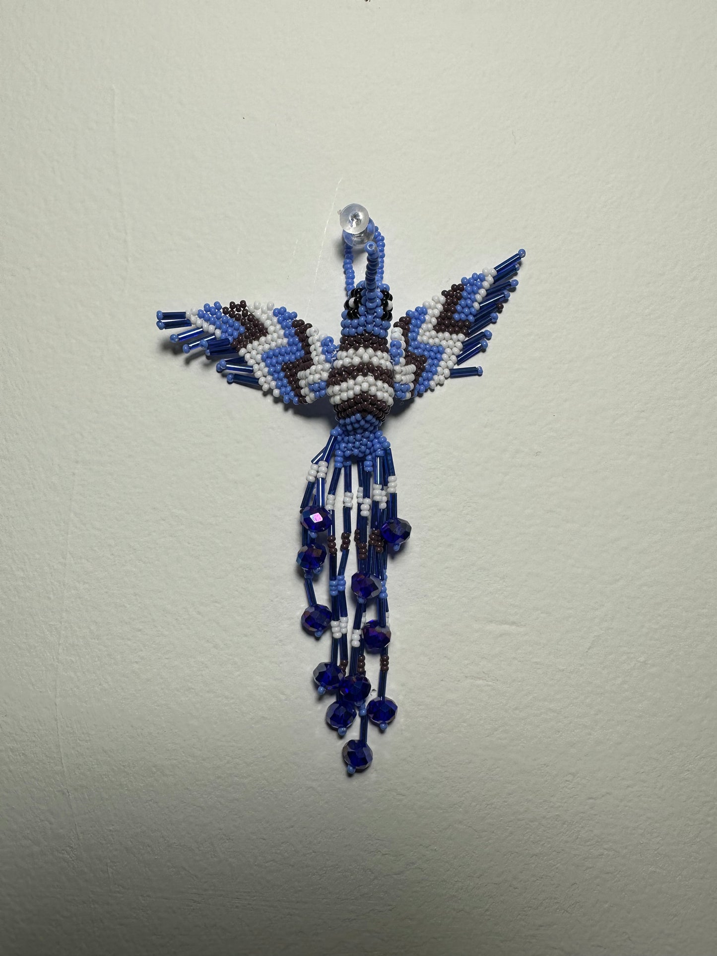 Hummingbird Beaded Key Chain