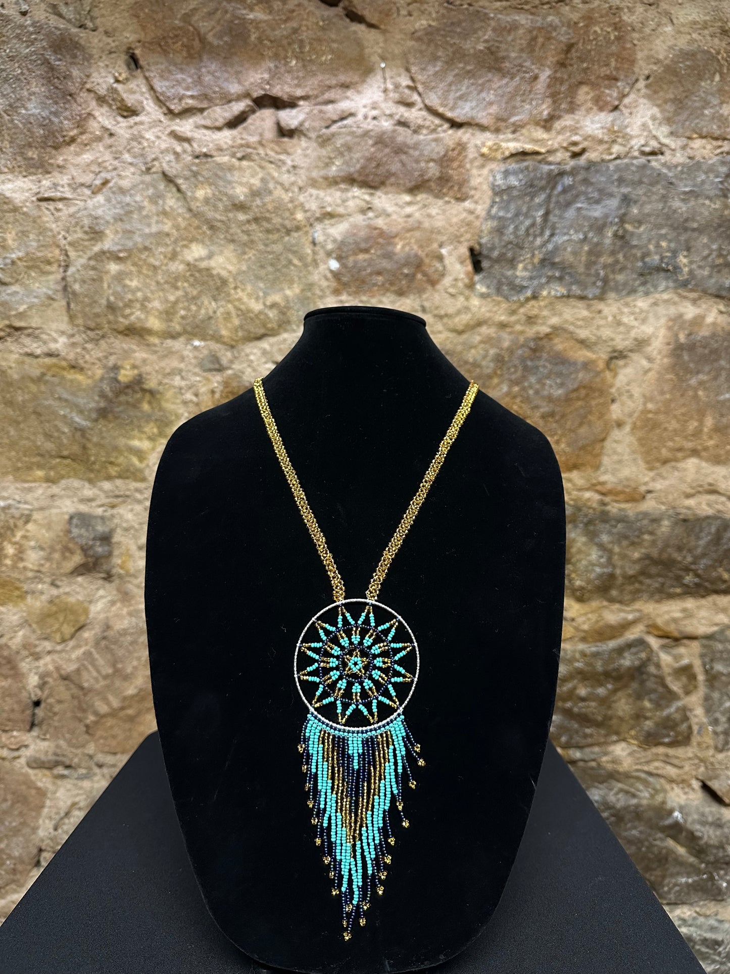 Our Dream Catcher necklaces are made with love by artisans in Guatemala, with every bead comes a wish for sweet bliss and luck. Each necklace is absolutely one-of-a-kind, a beautiful statement piece that will soon be your favorite accessory. Let the beads from our Dream Catcher necklaces bring you beautiful dreams and good luck!