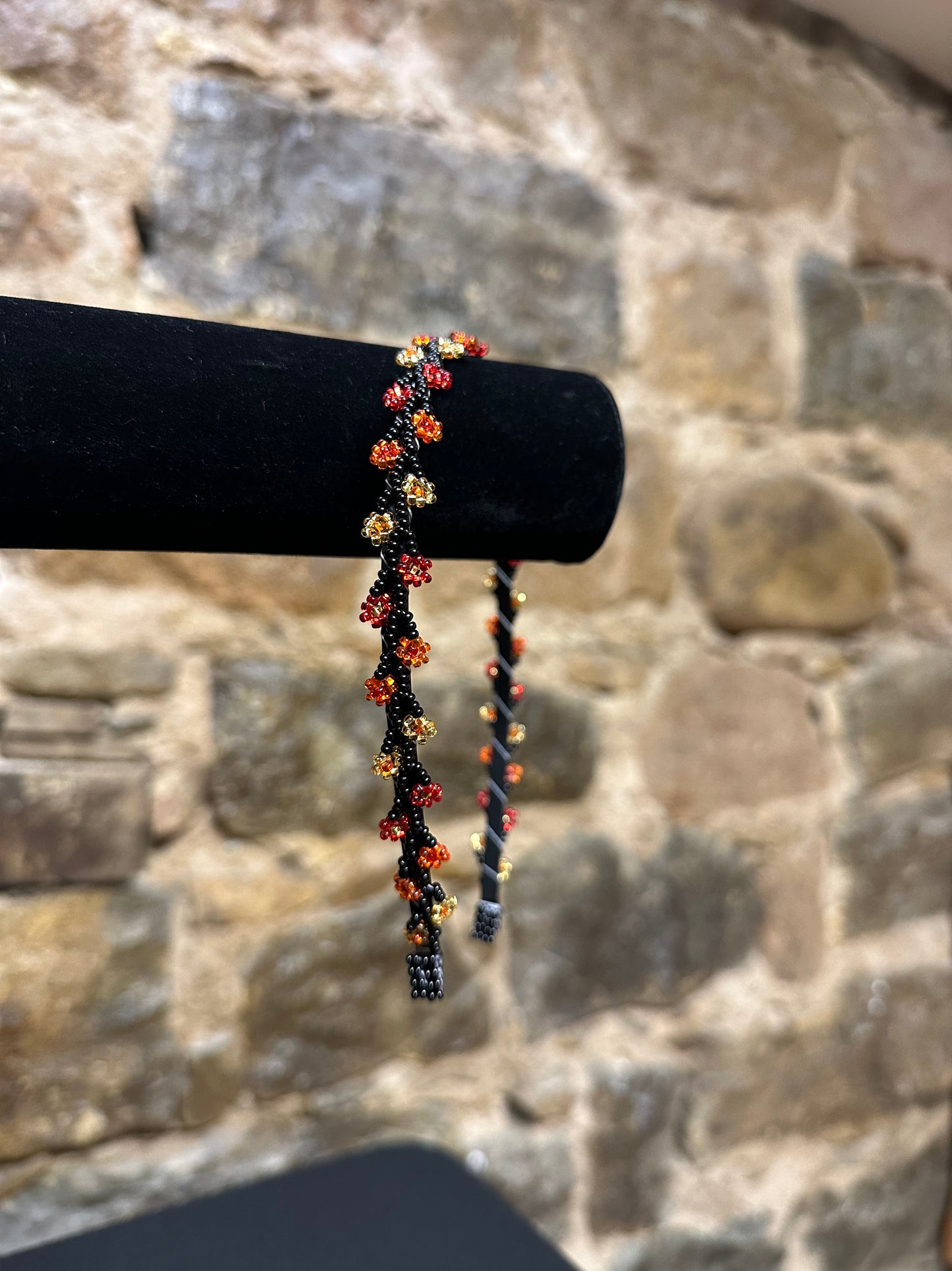 Add a burst of color to your Child's day with these cheerful floral design beaded headbands! All of these headbands are hand made with colorful beads and intricate detail, making them a perfect addition to your child's wardrobe. Ideal for children ages 5 and up, these beaded headbands will become your child's favorite accessory, adding a unique and fun flair to their look!