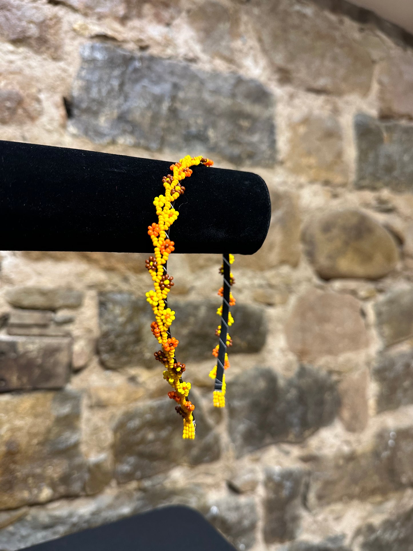 Add a burst of color to your Child's day with these cheerful floral design beaded headbands! All of these headbands are hand made with colorful beads and intricate detail, making them a perfect addition to your child's wardrobe. Ideal for children ages 5 and up, these beaded headbands will become your child's favorite accessory, adding a unique and fun flair to their look!