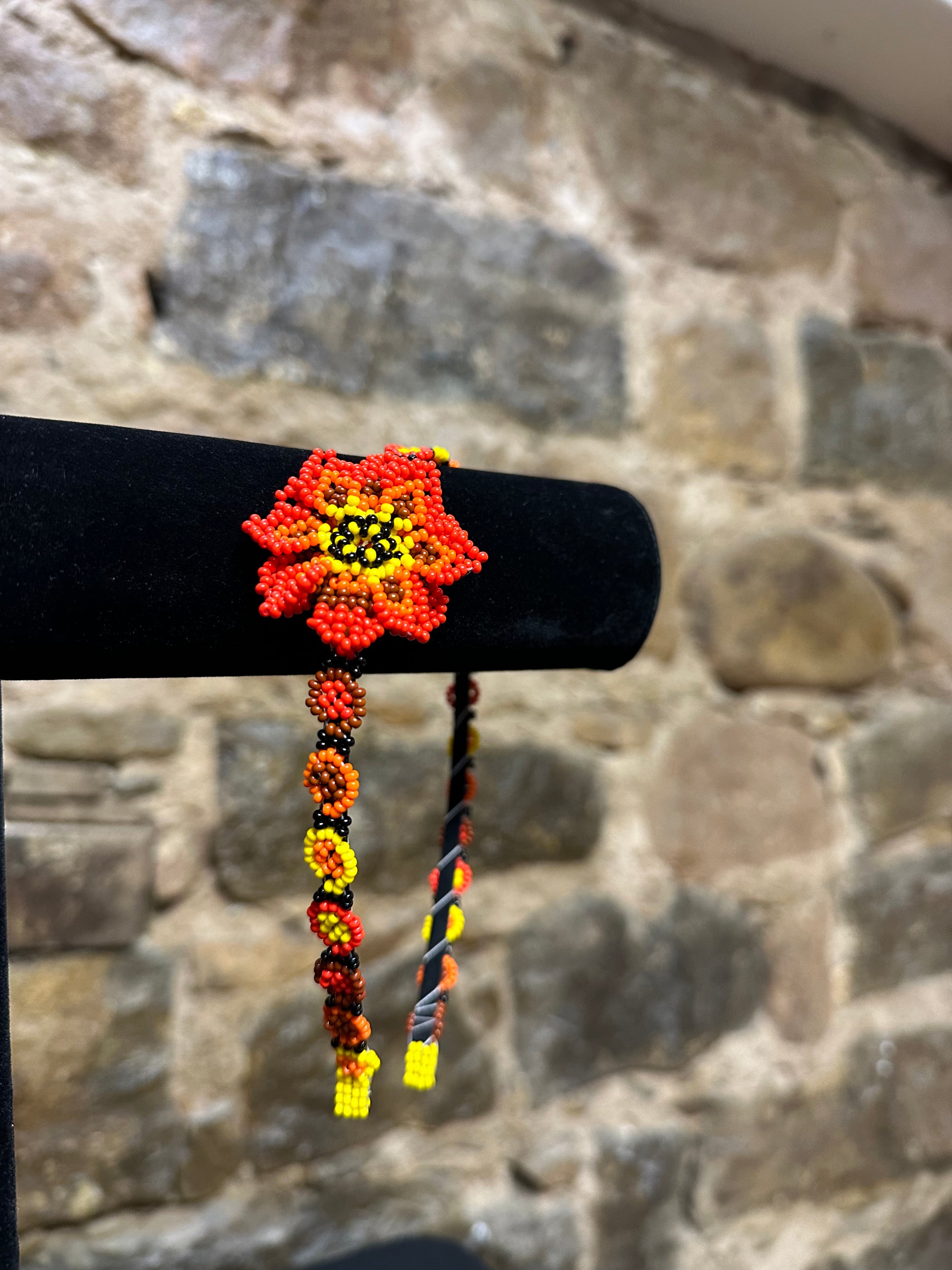 Add a burst of color to your Child's day with these cheerful small flower design beaded headbands! All of these headbands are hand made with colorful beads and intricate detail, making them a perfect addition to your child's wardrobe. Ideal for children ages 5 and up, these beaded headbands will become your child's favorite accessory, adding a unique and fun flair to their look!