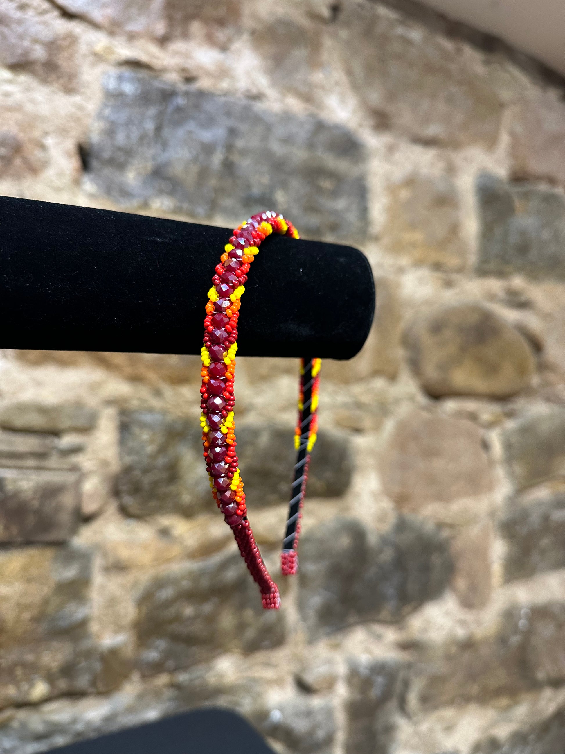 Add a burst of color to your Child's day with these cheerful sparkling design beaded headbands! All of these headbands are hand made with colorful beads and intricate detail, making them a perfect addition to your child's wardrobe. Ideal for children ages 5 and up, these beaded headbands will become your child's favorite accessory, adding a unique and fun flair to their look!