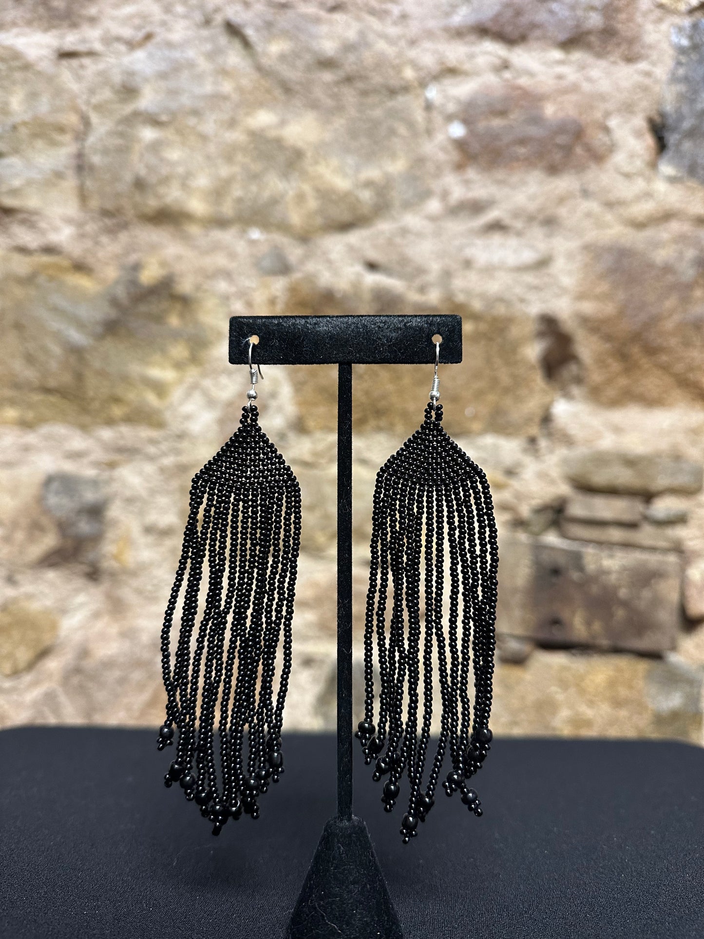 Teepee Beaded Earrings Design