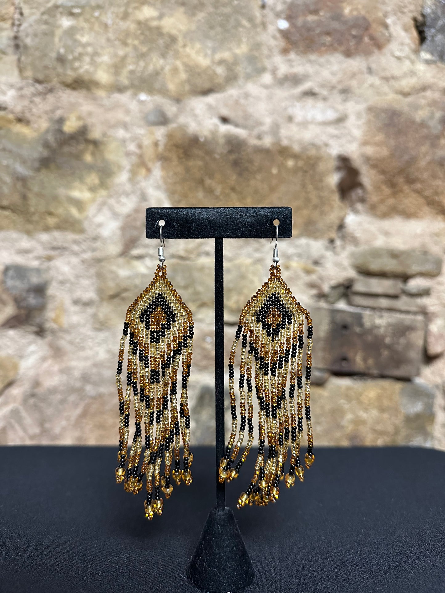 Teepee Beaded Earrings Design