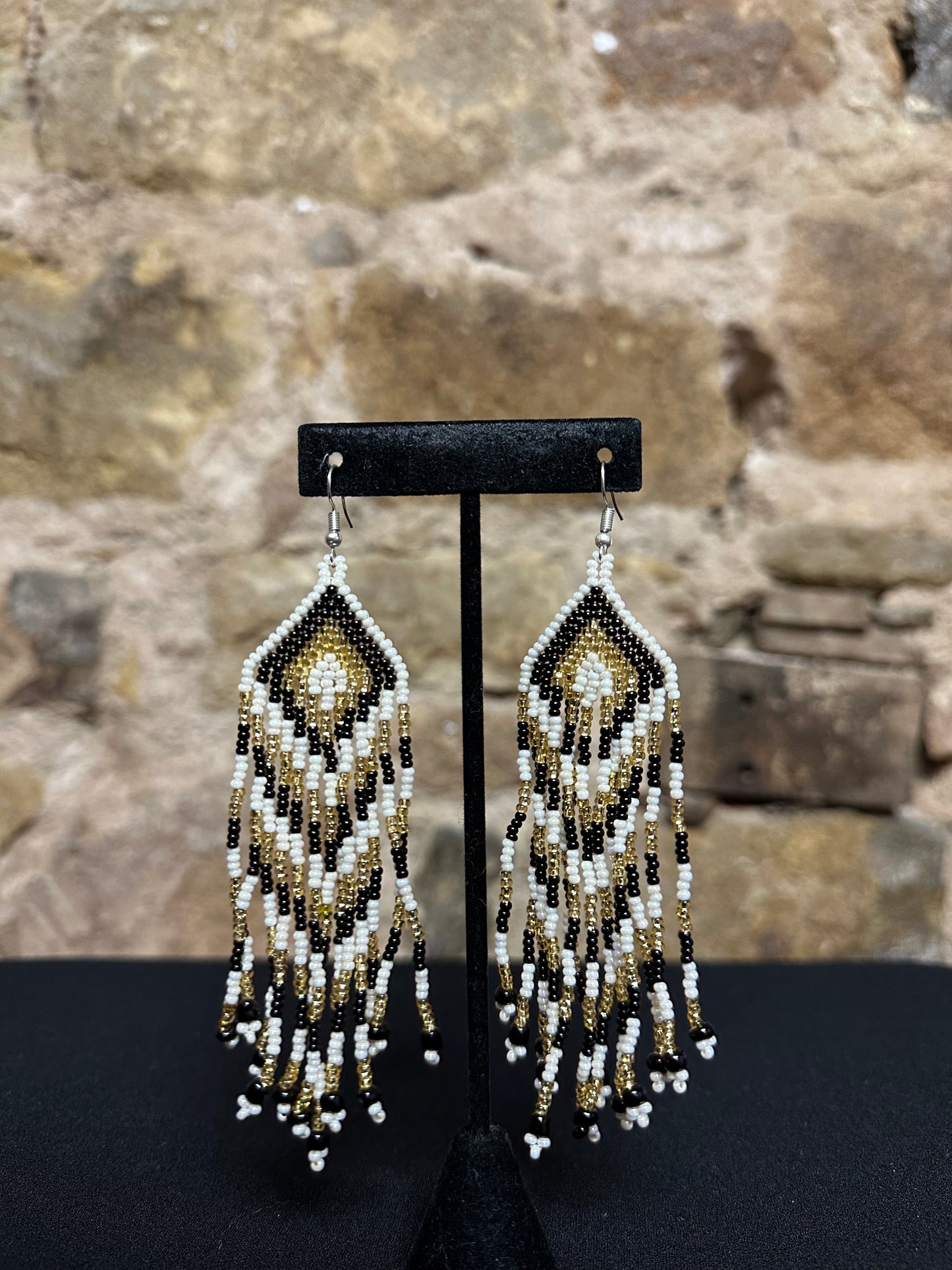 Teepee Beaded Earrings Design