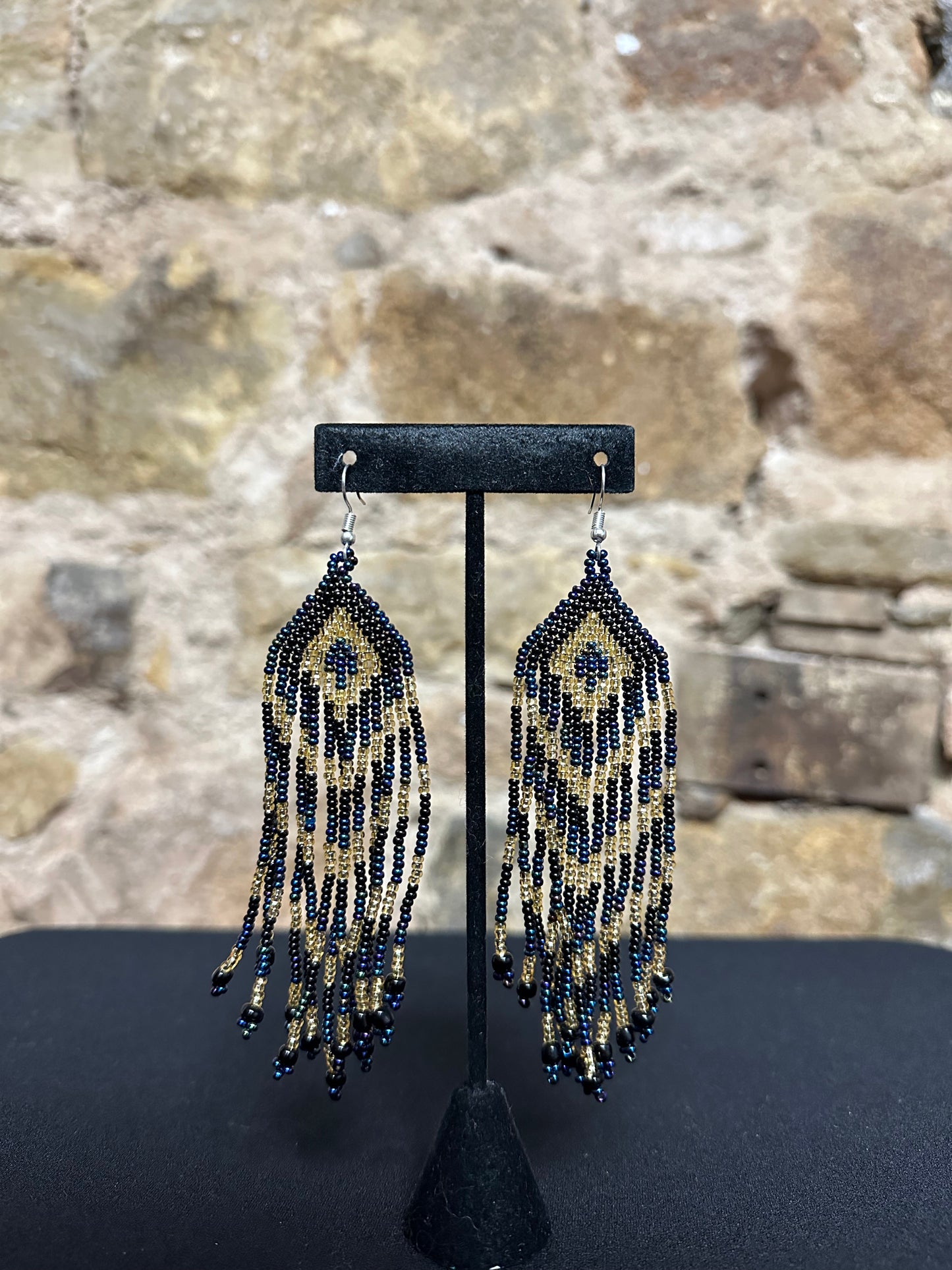 Teepee Beaded Earrings Design