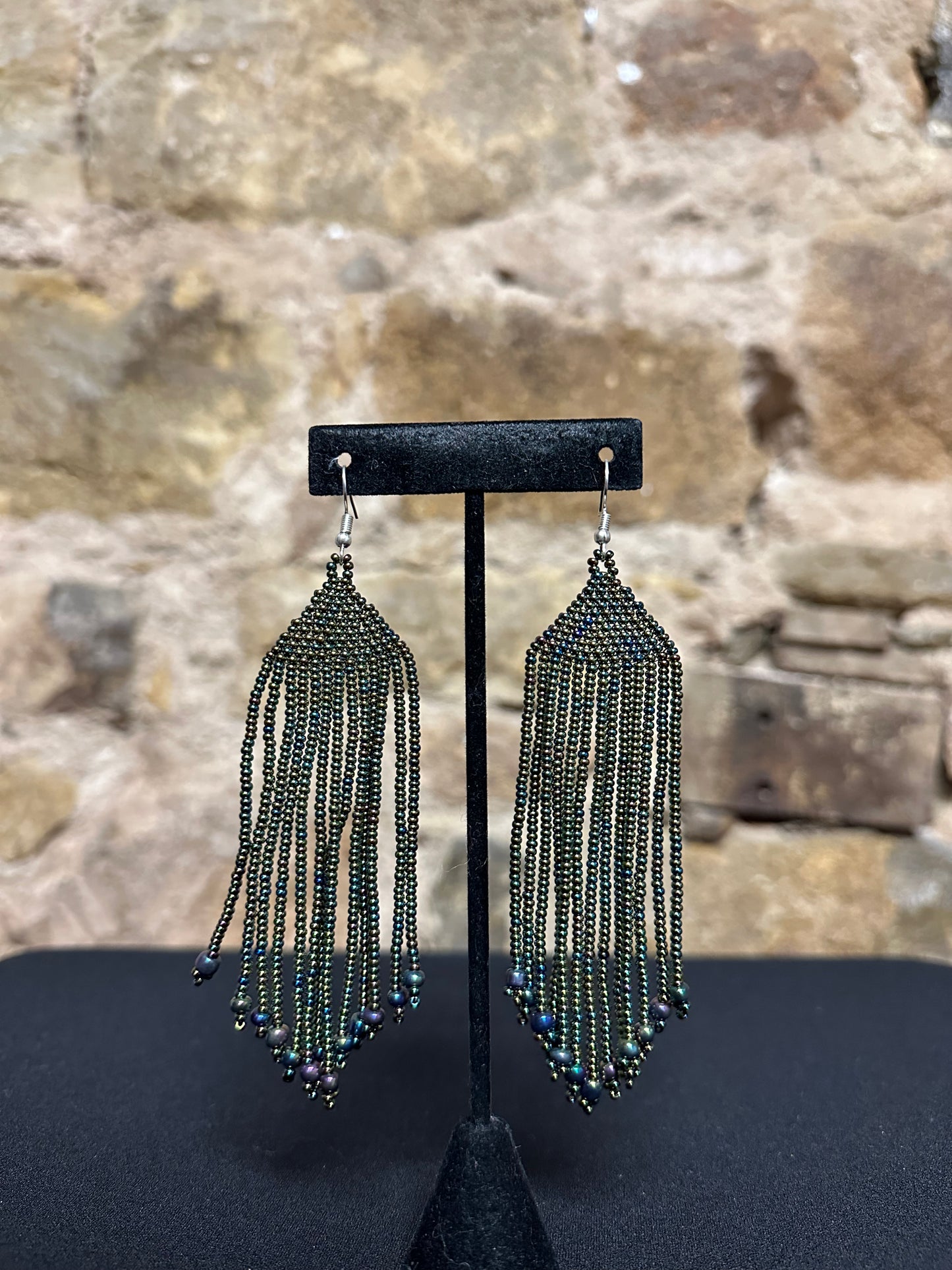 Teepee Beaded Earrings Design