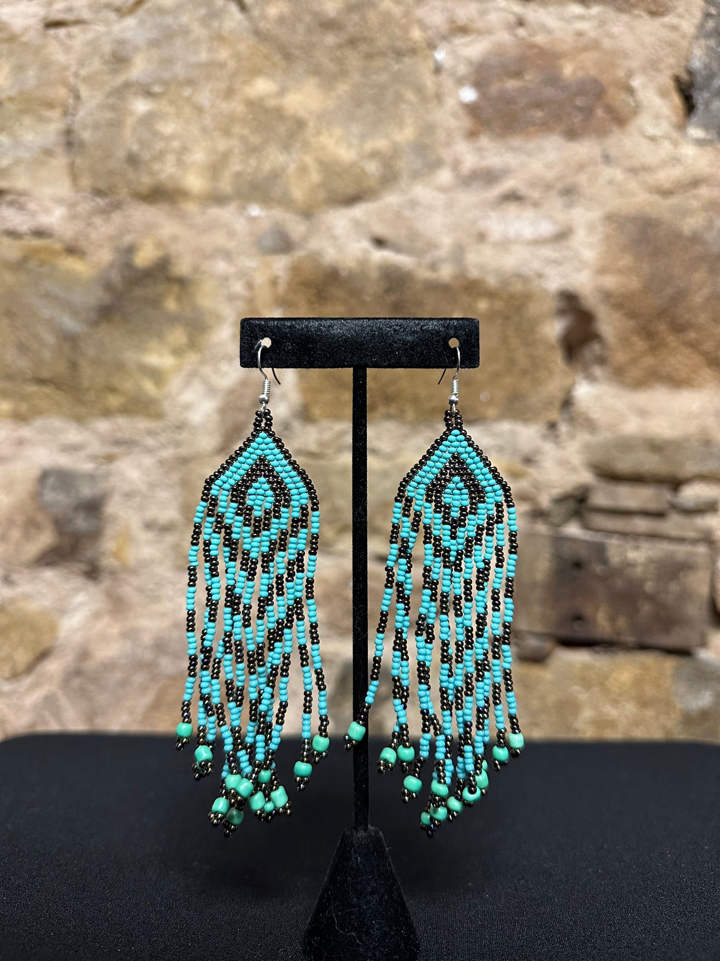 Teepee Beaded Earrings Design