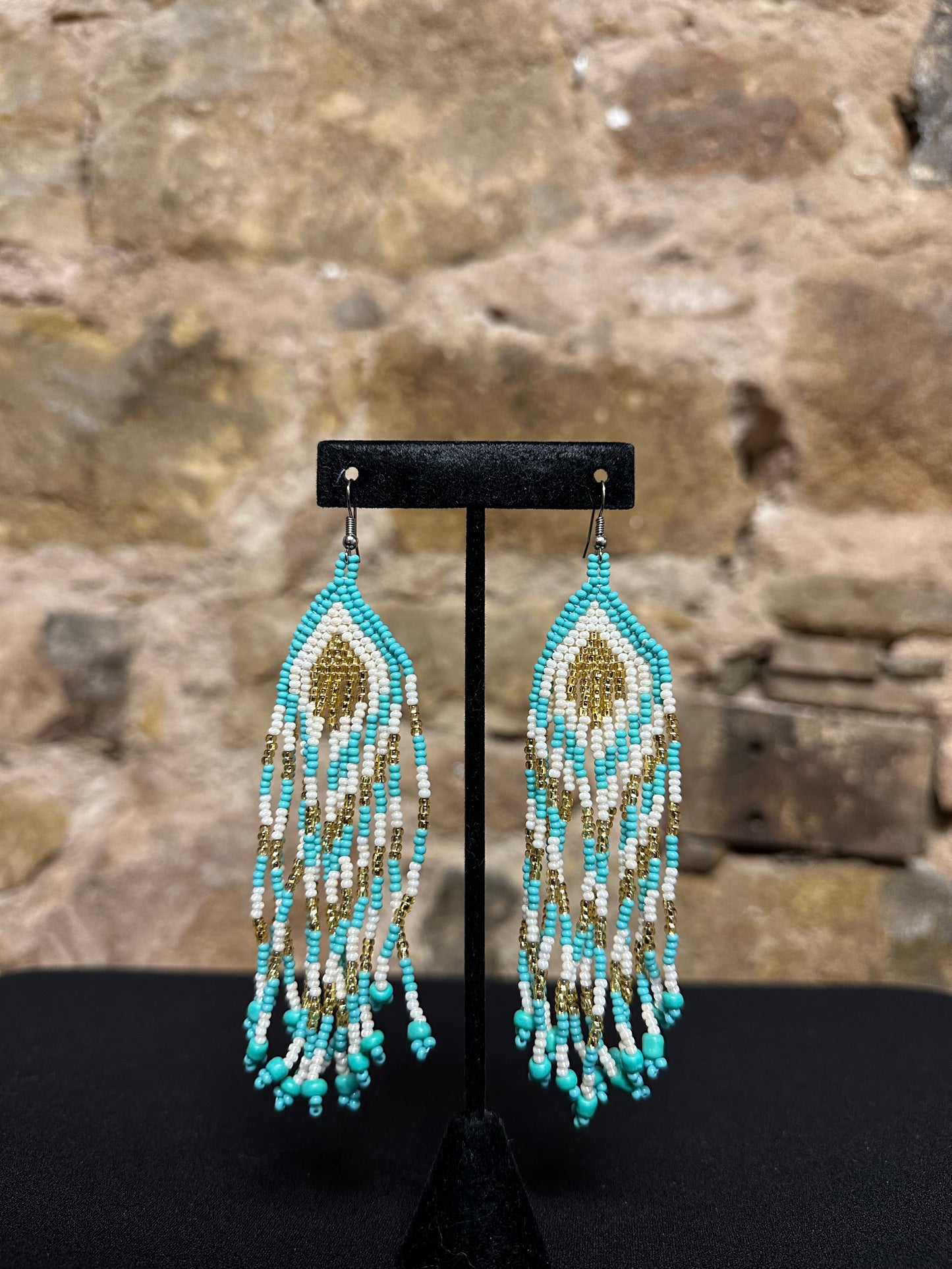 Teepee Beaded Earrings Design