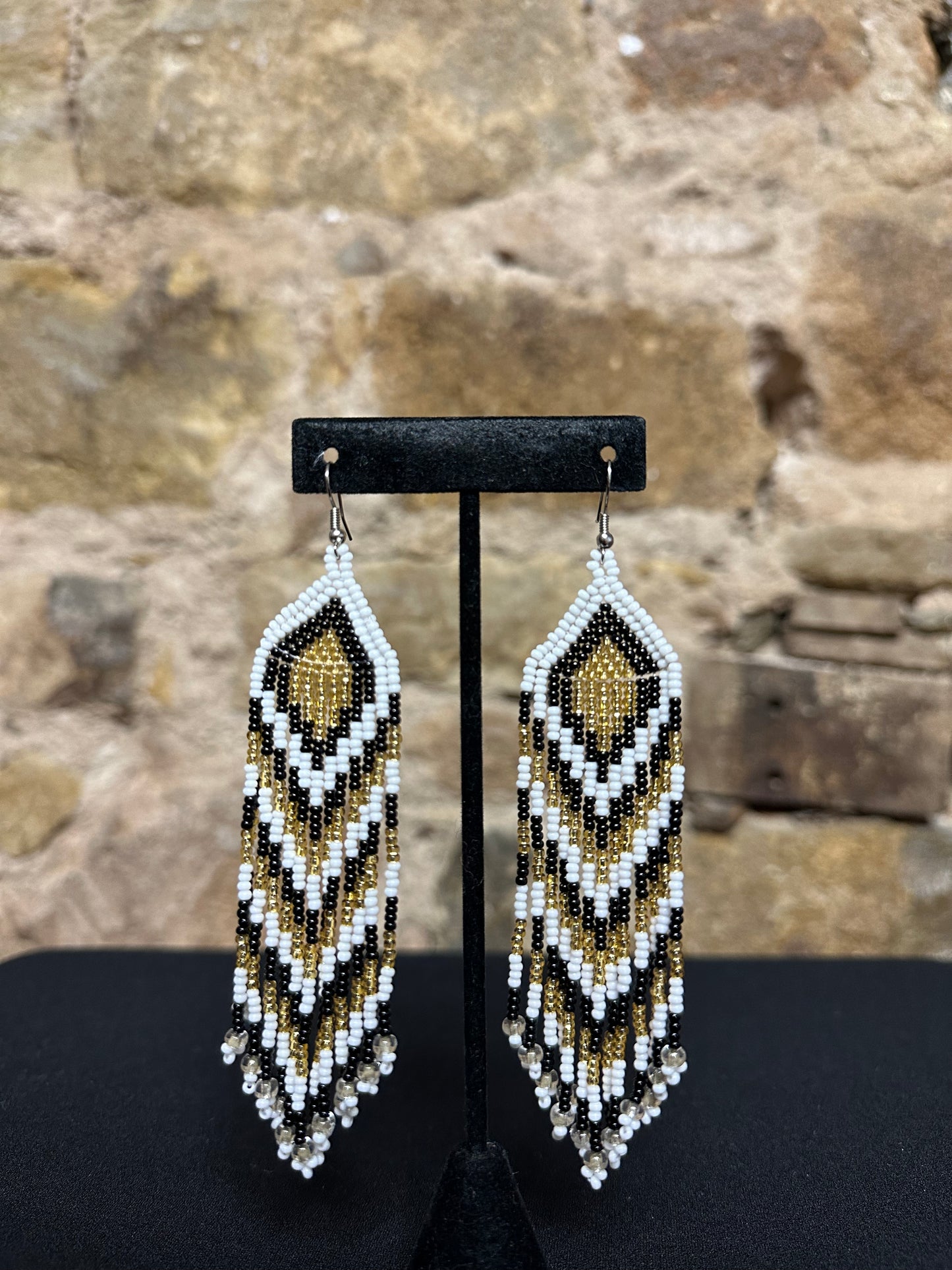 Teepee Beaded Earrings Design