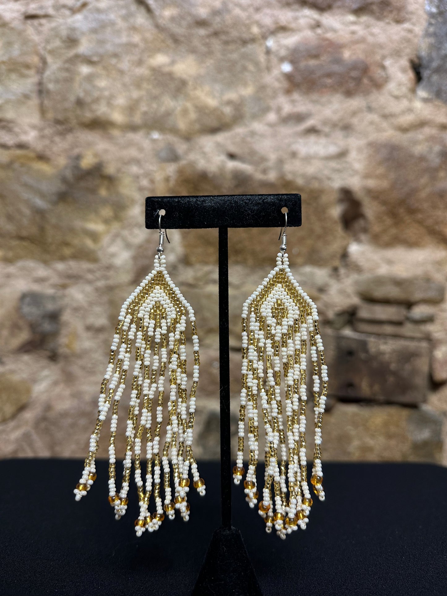 Teepee Beaded Earrings Design